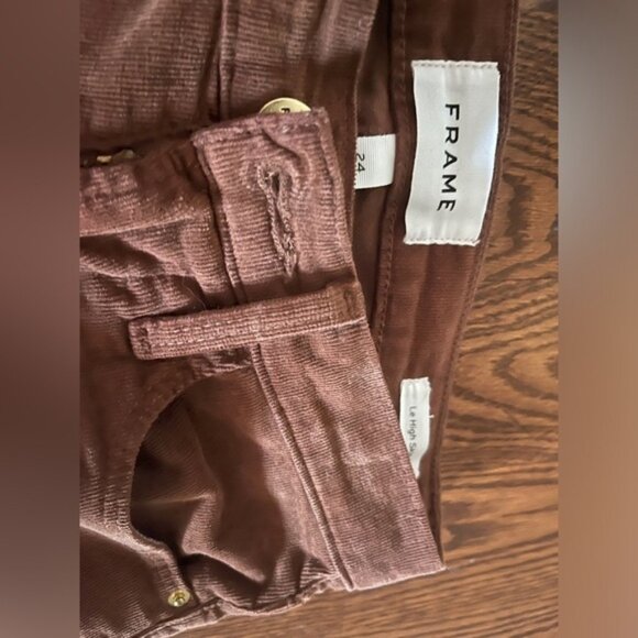 Frame Denim Le High Velveteen Skinny Corduroy Pants  size 24 - Picture 2 of 9